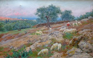 Kudde schapen door Enrique Simonet